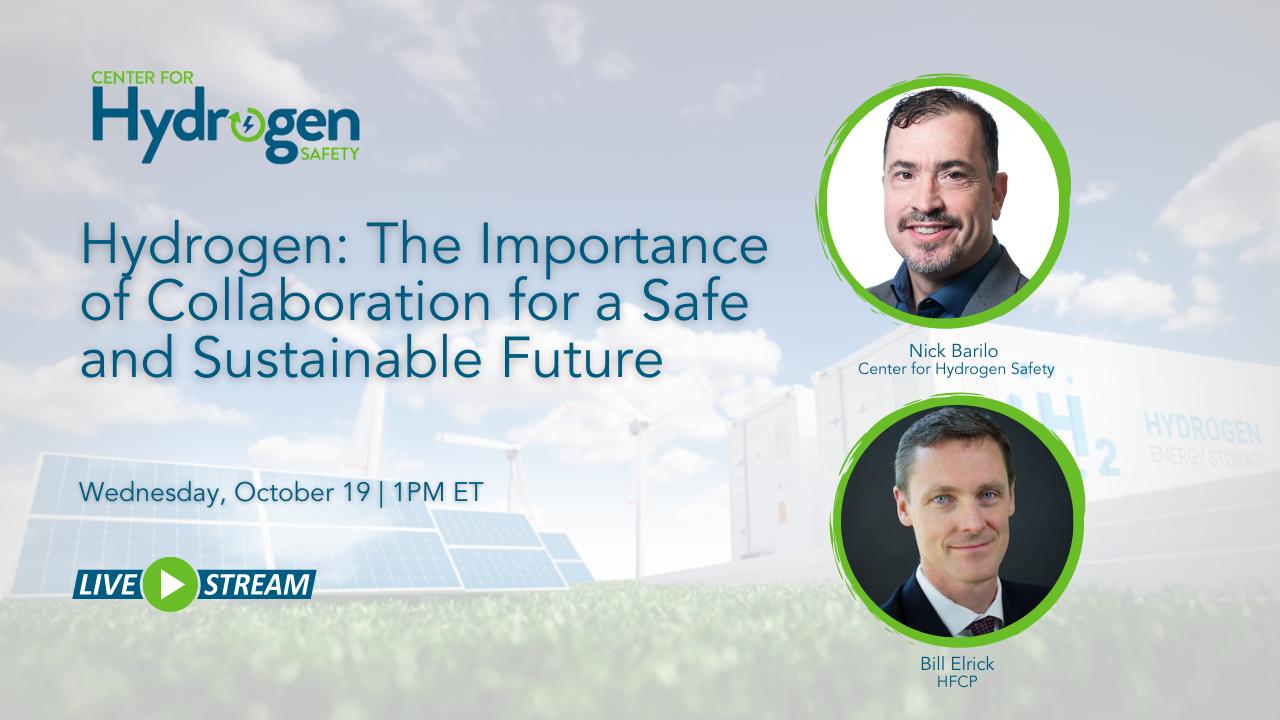 CHS - Hydrogen: The Importance of Collaboration for a Safe and Sustainable Future - October 19, 2022