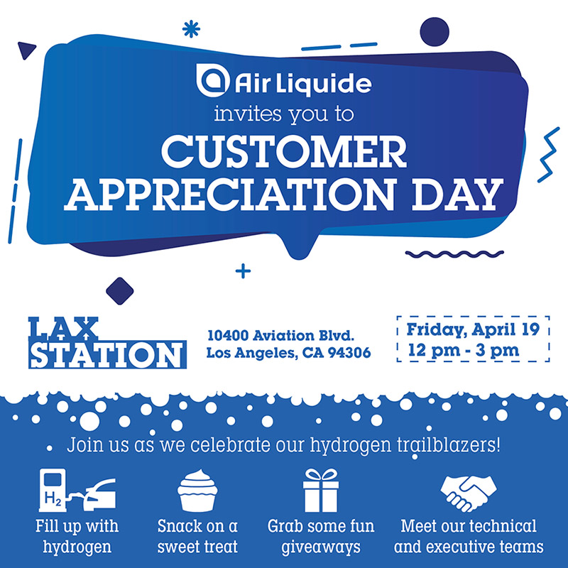 Air Liquide Customer Appreciation Day at LAX Hydrogen Station - April 19, 2019
